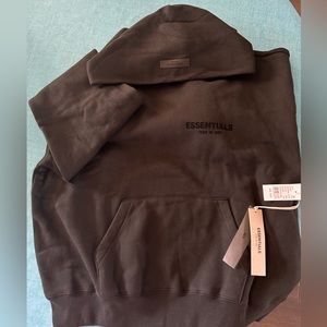 Essentials Fear of God Black Hoodie